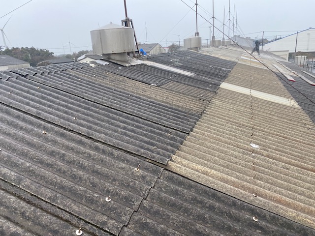 超速硬化ウレタンスプレー防水工事防工事屋根施工後