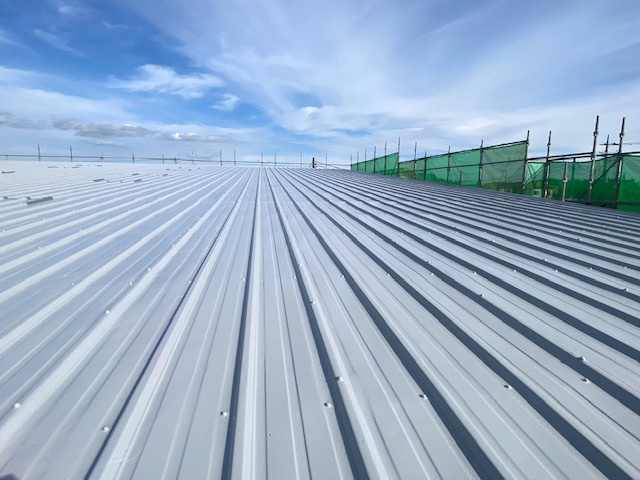 防水工事施工された屋根