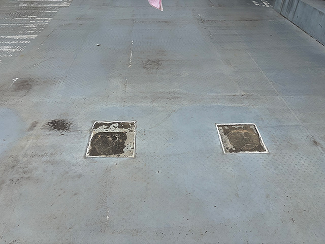 ウレタン防水前の床